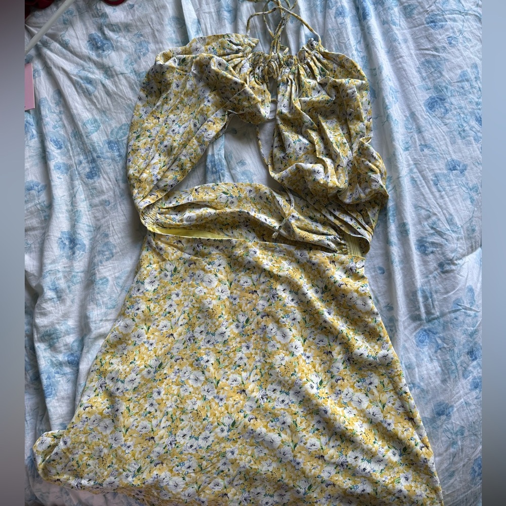 Beginning Boutique Aura Crossover Mini Dress
